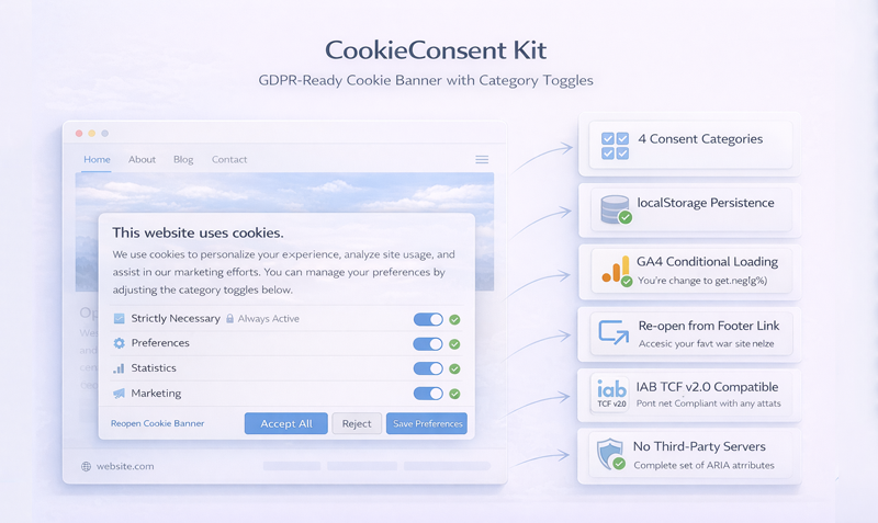 CookieConsent Kit preview