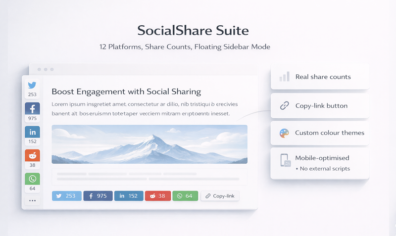 SocialShare Suite preview